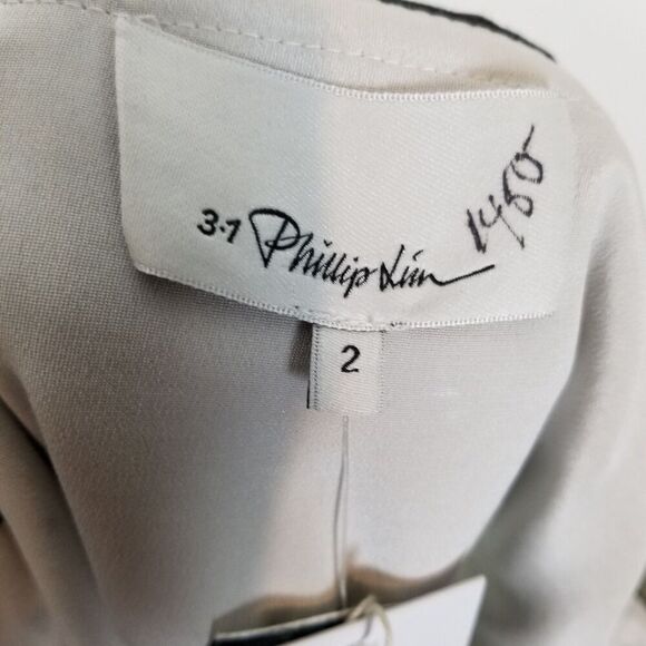 3.1 Phillip Lim Bohemian Sequin Dress Sz 2 White Copper Party Event Designer - Picture 10 of 13